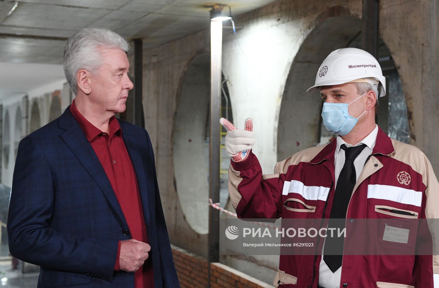Строительство станции метро "Электрозаводская" 