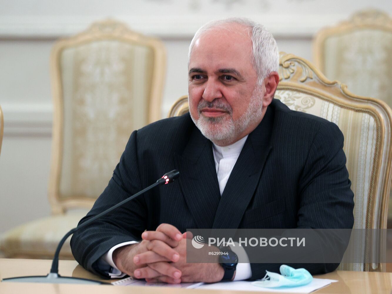 Встреча глав МИД РФ и Ирана С. Лаврова и М. Зарифа