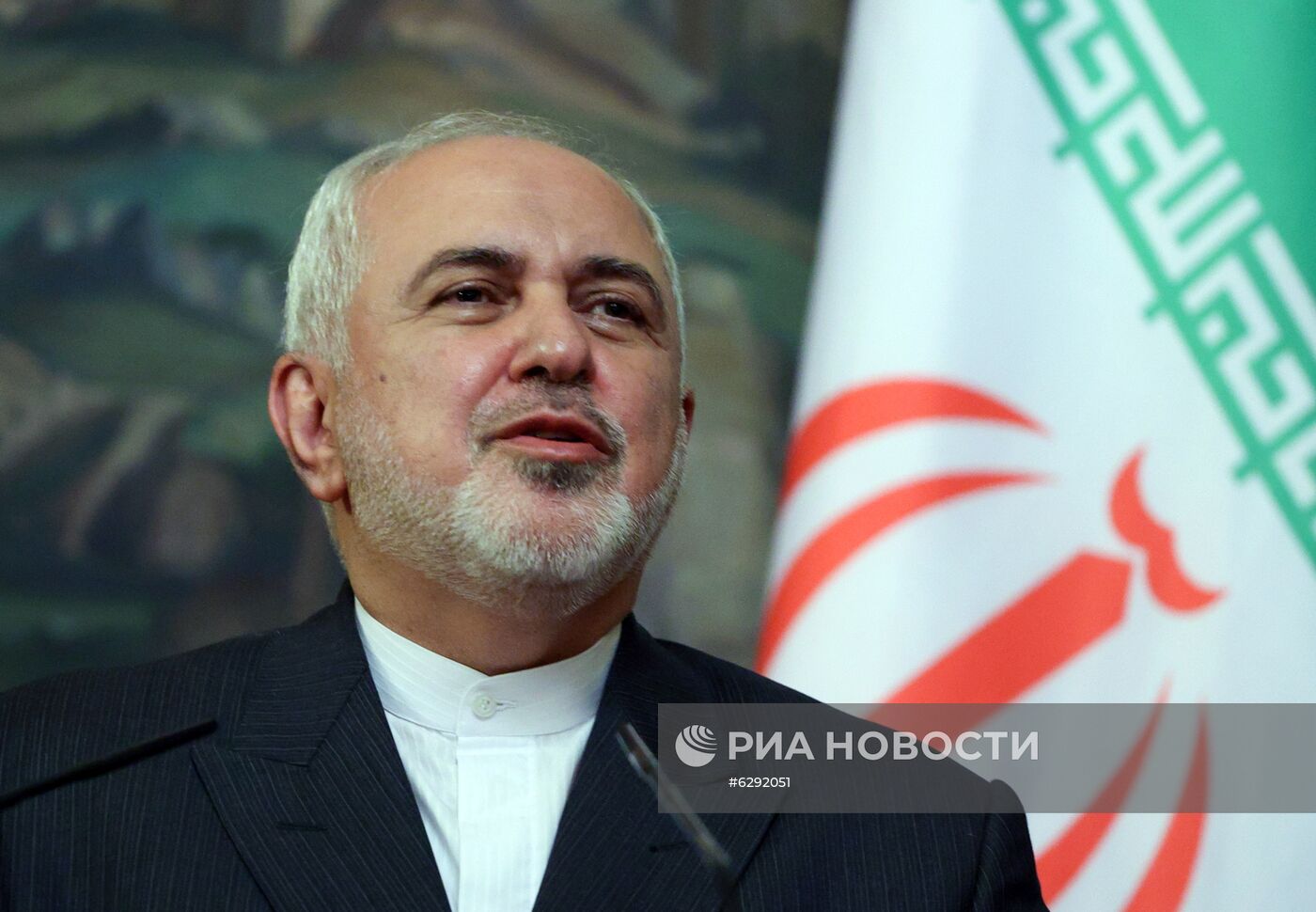 Встреча глав МИД РФ и Ирана С. Лаврова и М. Зарифа