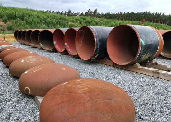 Строительство газопровода "Северный поток-2" в Германии