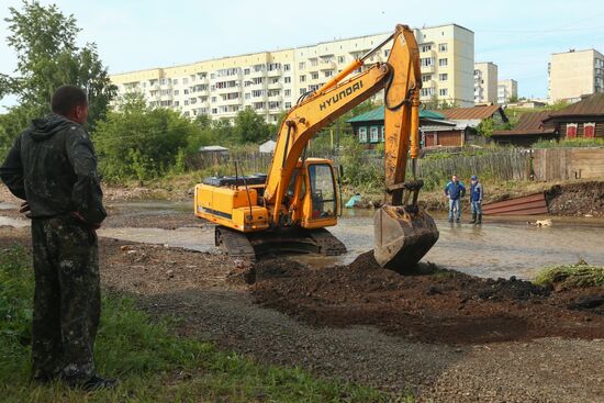 В городе Нижние Серги в Свердловской области ввели режим ЧС из-за паводка