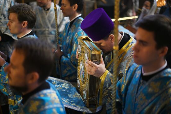 Патриаршее служение в Казанском соборе на Красной площади