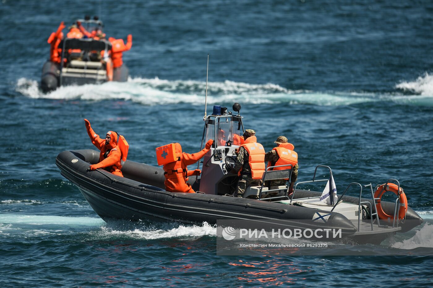 Репетиция парада в честь Дня Военно-морского флота в Севастополе