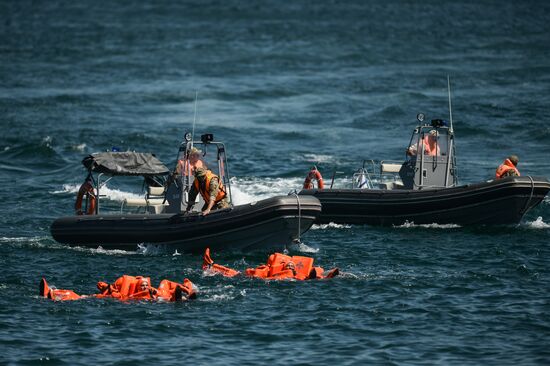 Репетиция парада в честь Дня Военно-морского флота в Севастополе