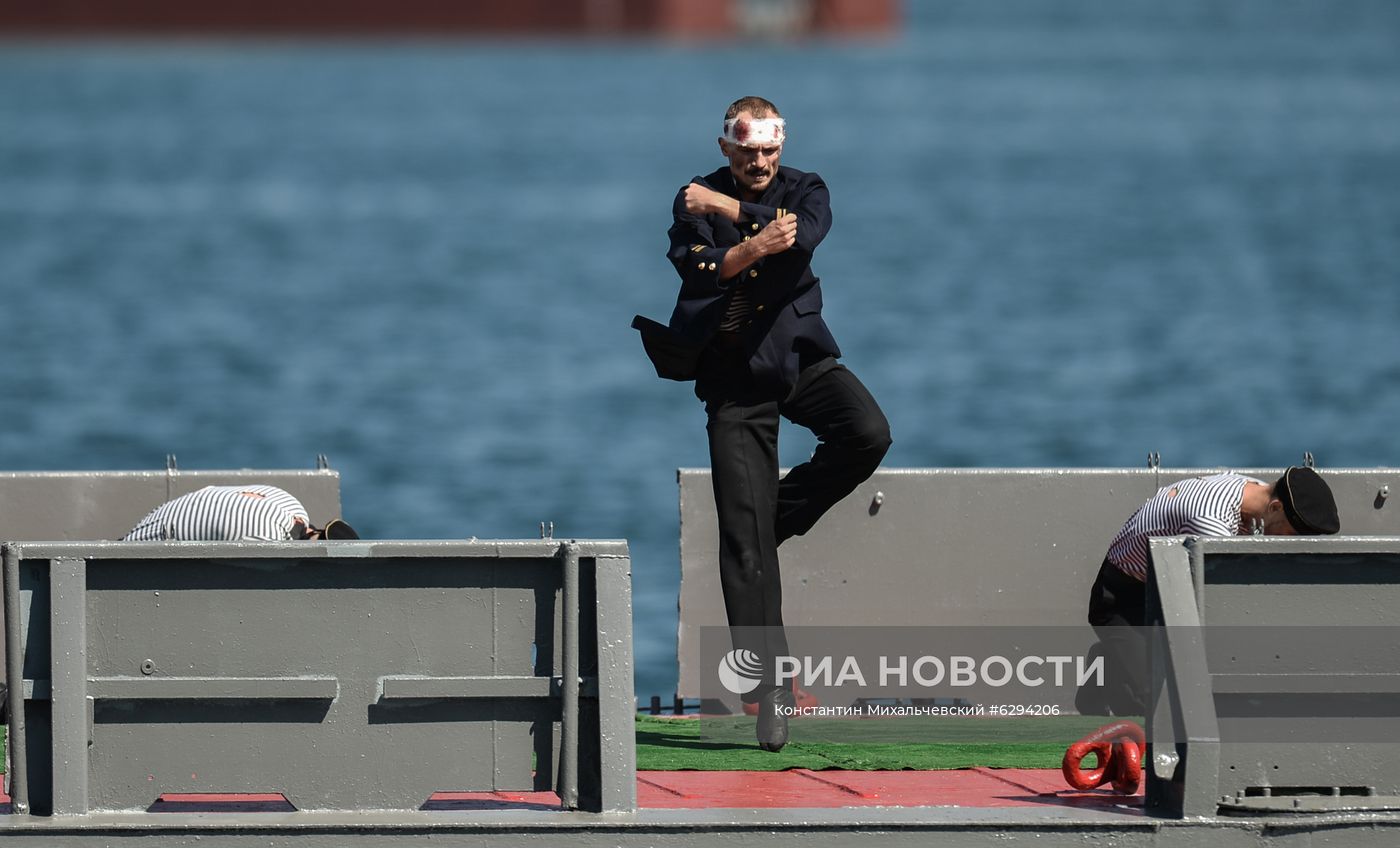 Генеральная репетиция парада в честь Дня ВМФ в городах России