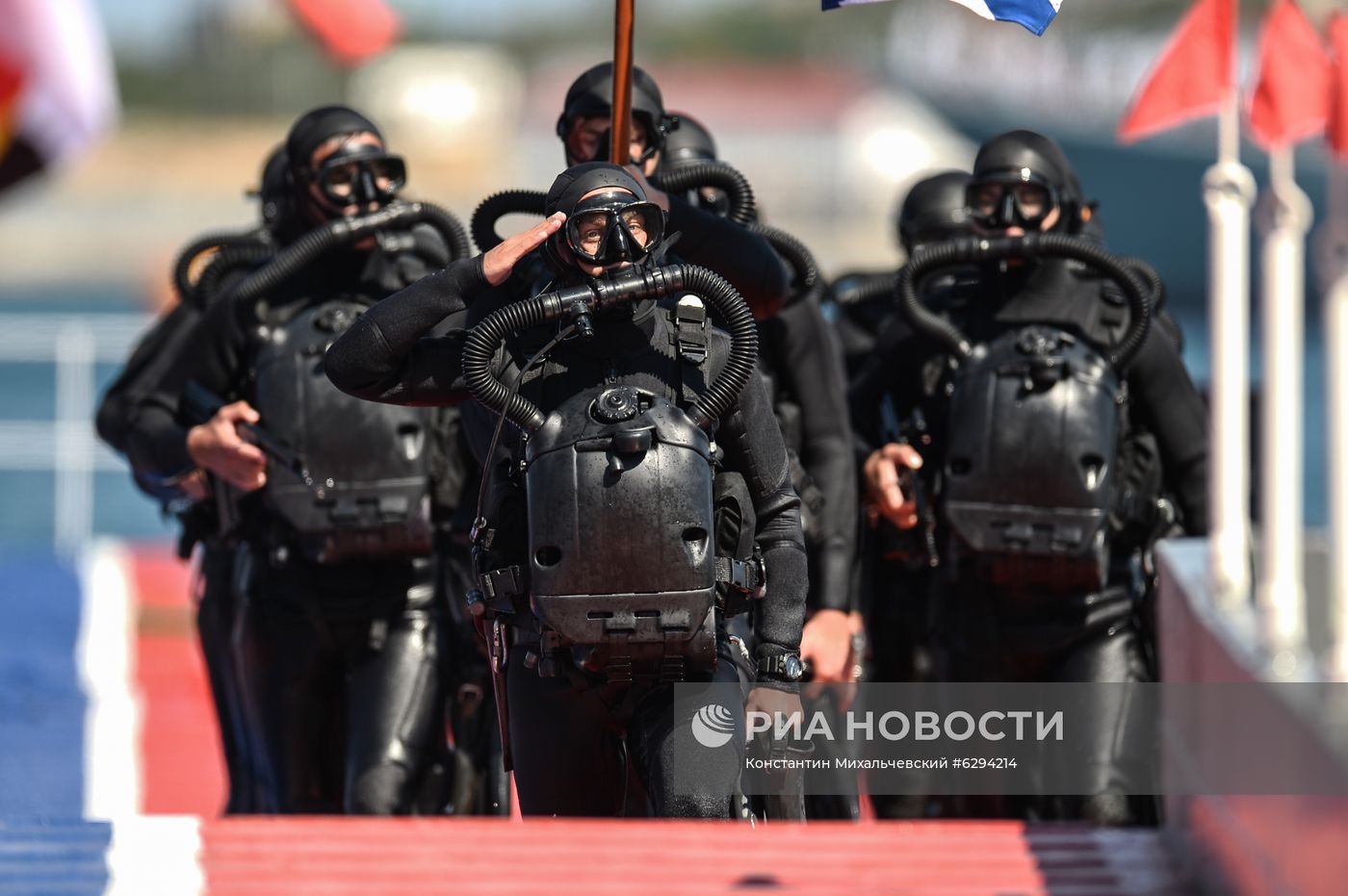 Генеральная репетиция парада в честь Дня ВМФ в городах России