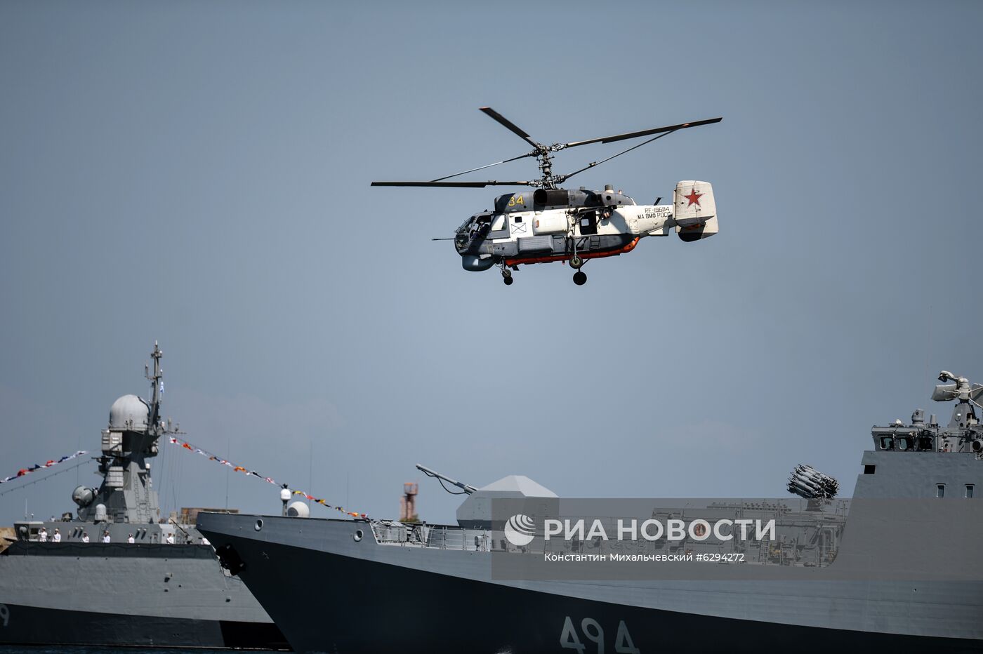 Генеральная репетиция парада в честь Дня ВМФ в городах России