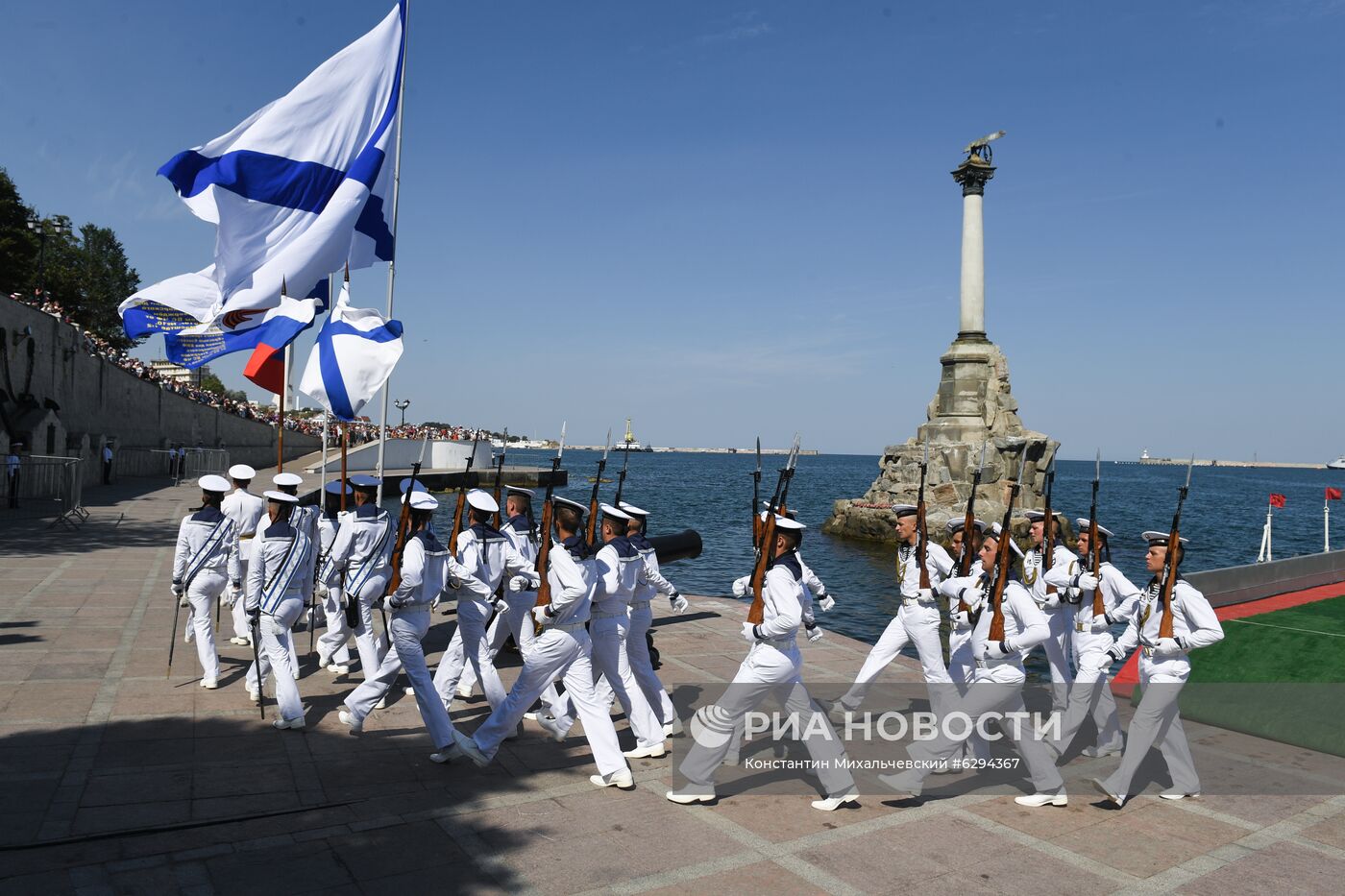 Генеральная репетиция парада в честь Дня ВМФ в городах России