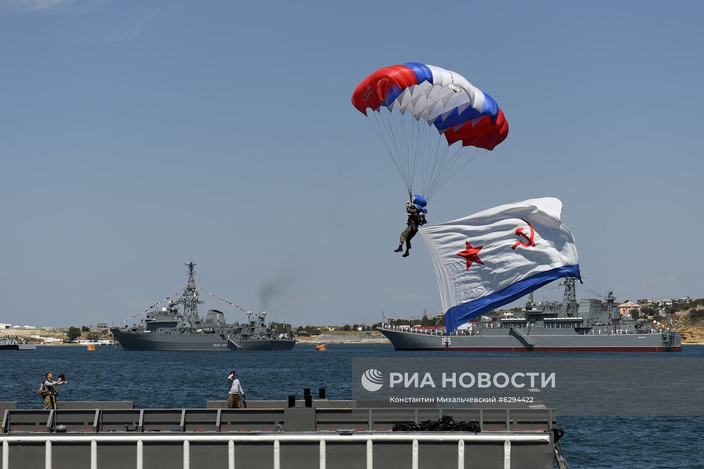 Генеральная репетиция парада в честь Дня ВМФ в городах России