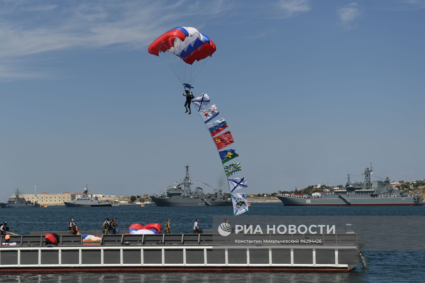 Генеральная репетиция парада в честь Дня ВМФ в городах России