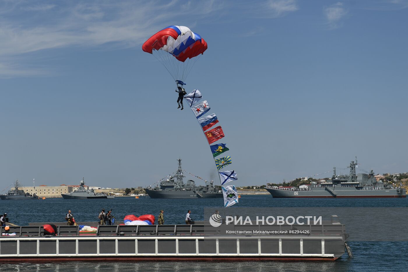 Генеральная репетиция парада в честь Дня ВМФ в городах России