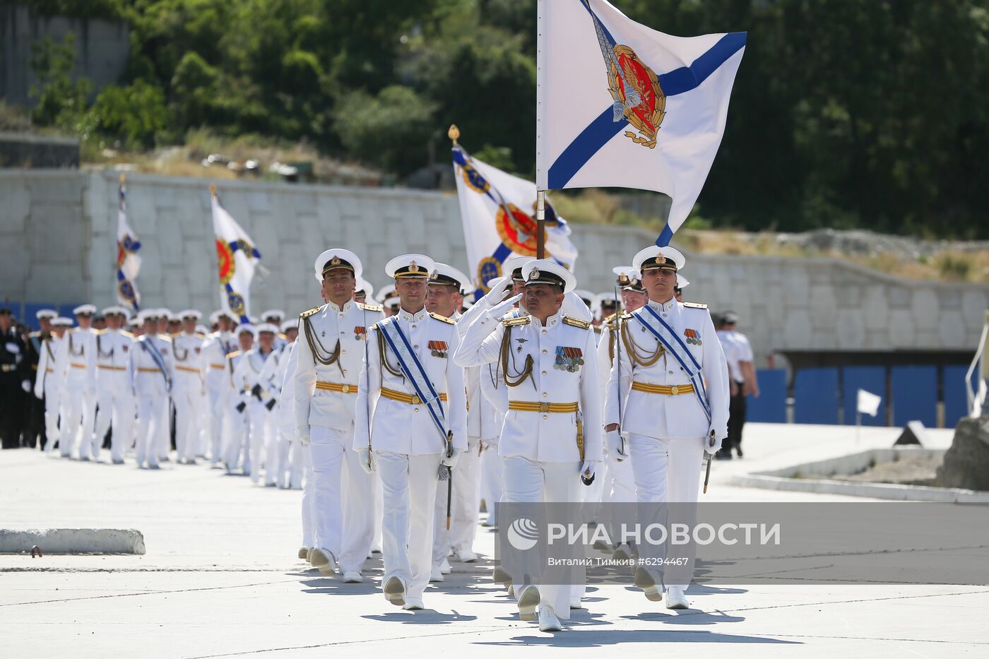 Генеральная репетиция парада в честь Дня ВМФ в городах России