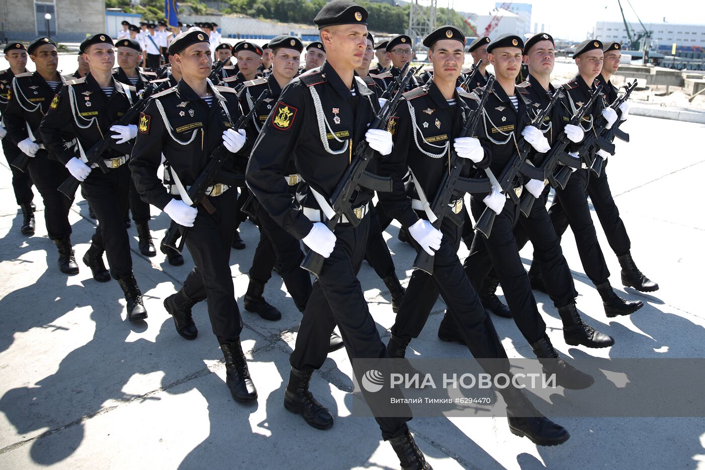 Генеральная репетиция парада в честь Дня ВМФ в городах России