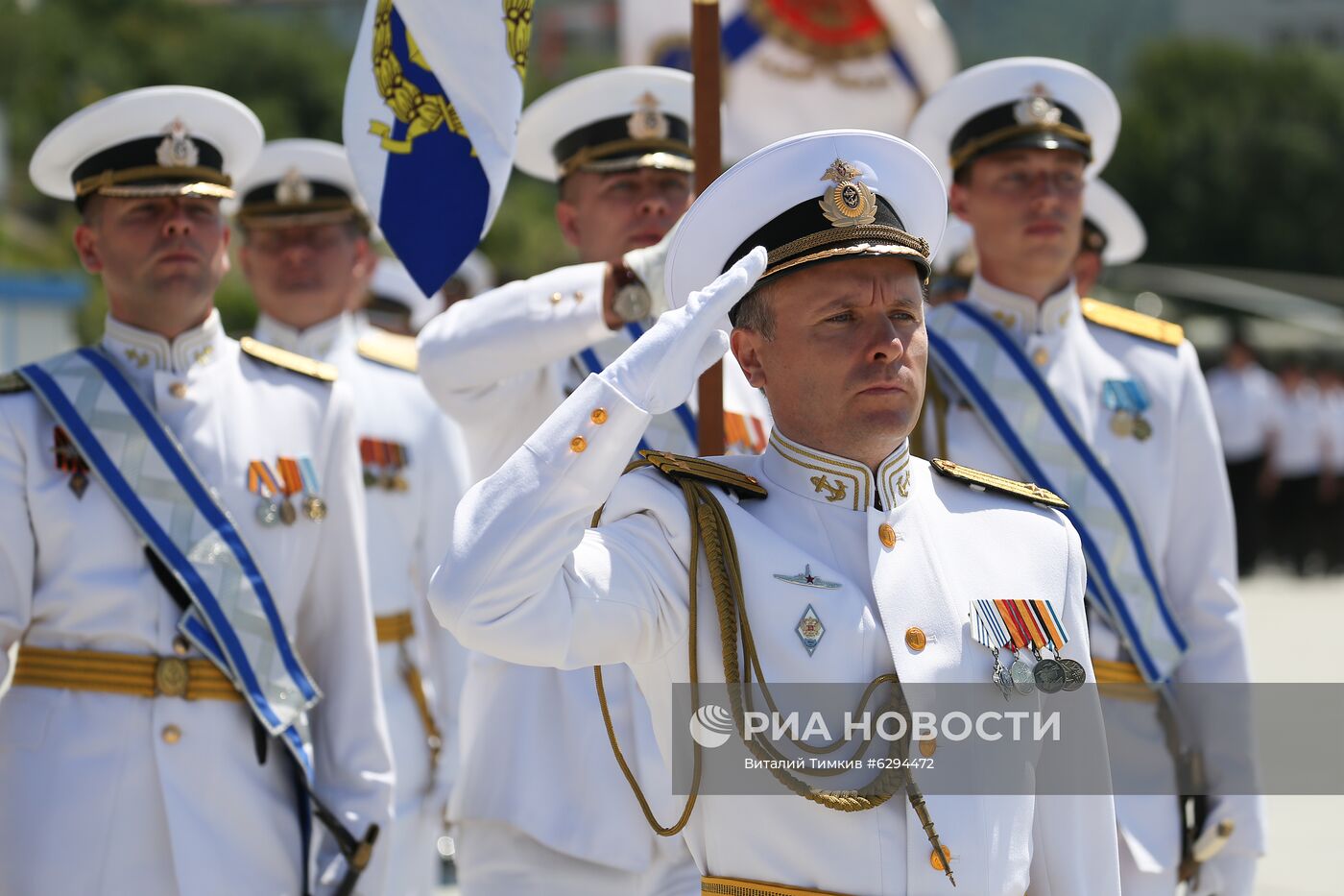 Генеральная репетиция парада в честь Дня ВМФ в городах России