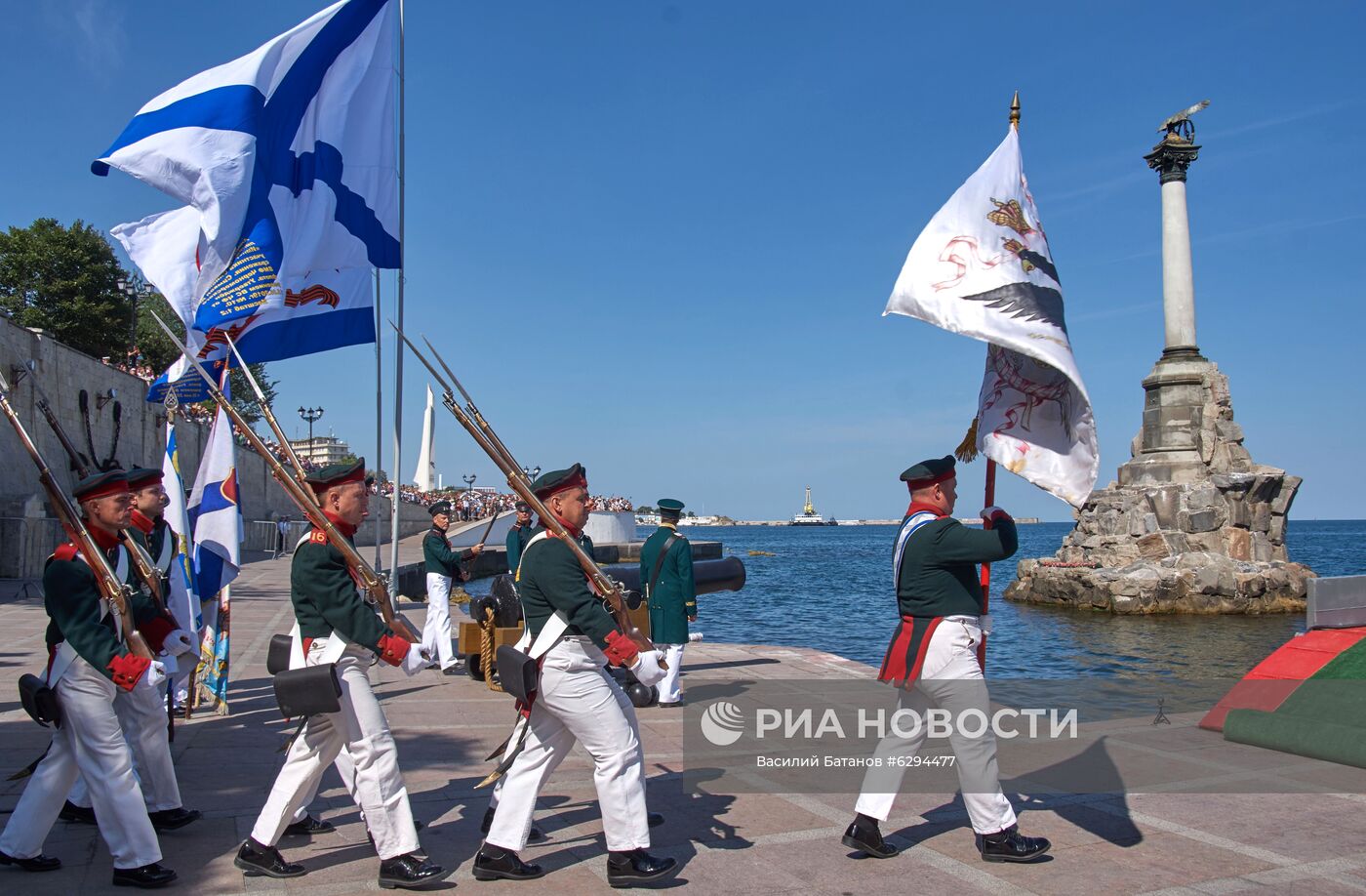 Генеральная репетиция парада в честь Дня ВМФ в городах России