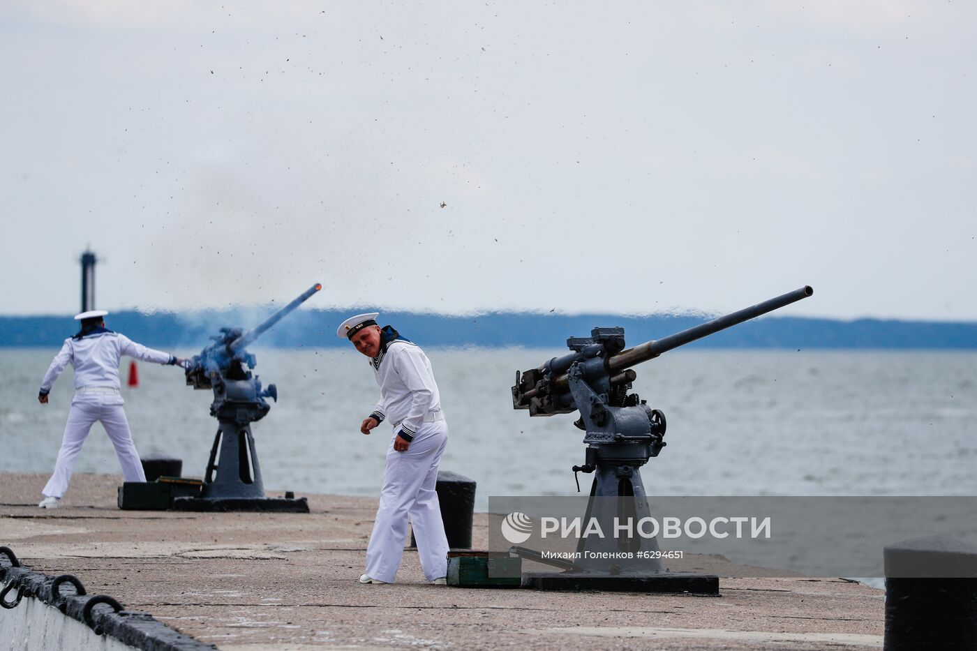 Генеральная репетиция парада в честь Дня ВМФ в городах России