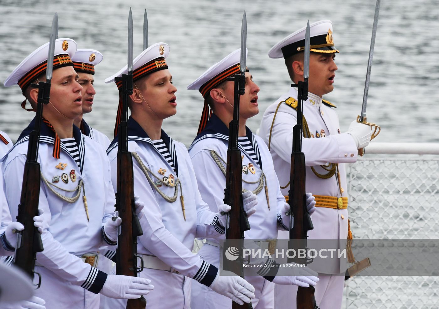 Генеральная репетиция парада в честь Дня ВМФ в городах России