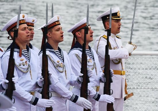 Генеральная репетиция парада в честь Дня ВМФ в городах России