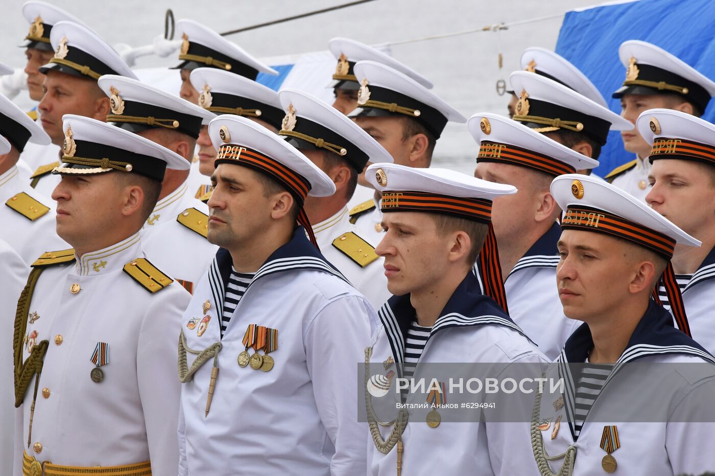 Генеральная репетиция парада в честь Дня ВМФ в городах России