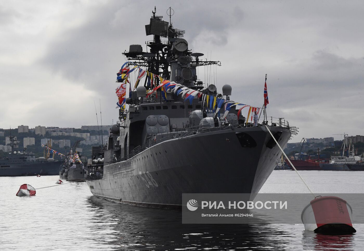Генеральная репетиция парада в честь Дня ВМФ в городах России