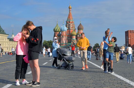 Отдых горожан в Москве