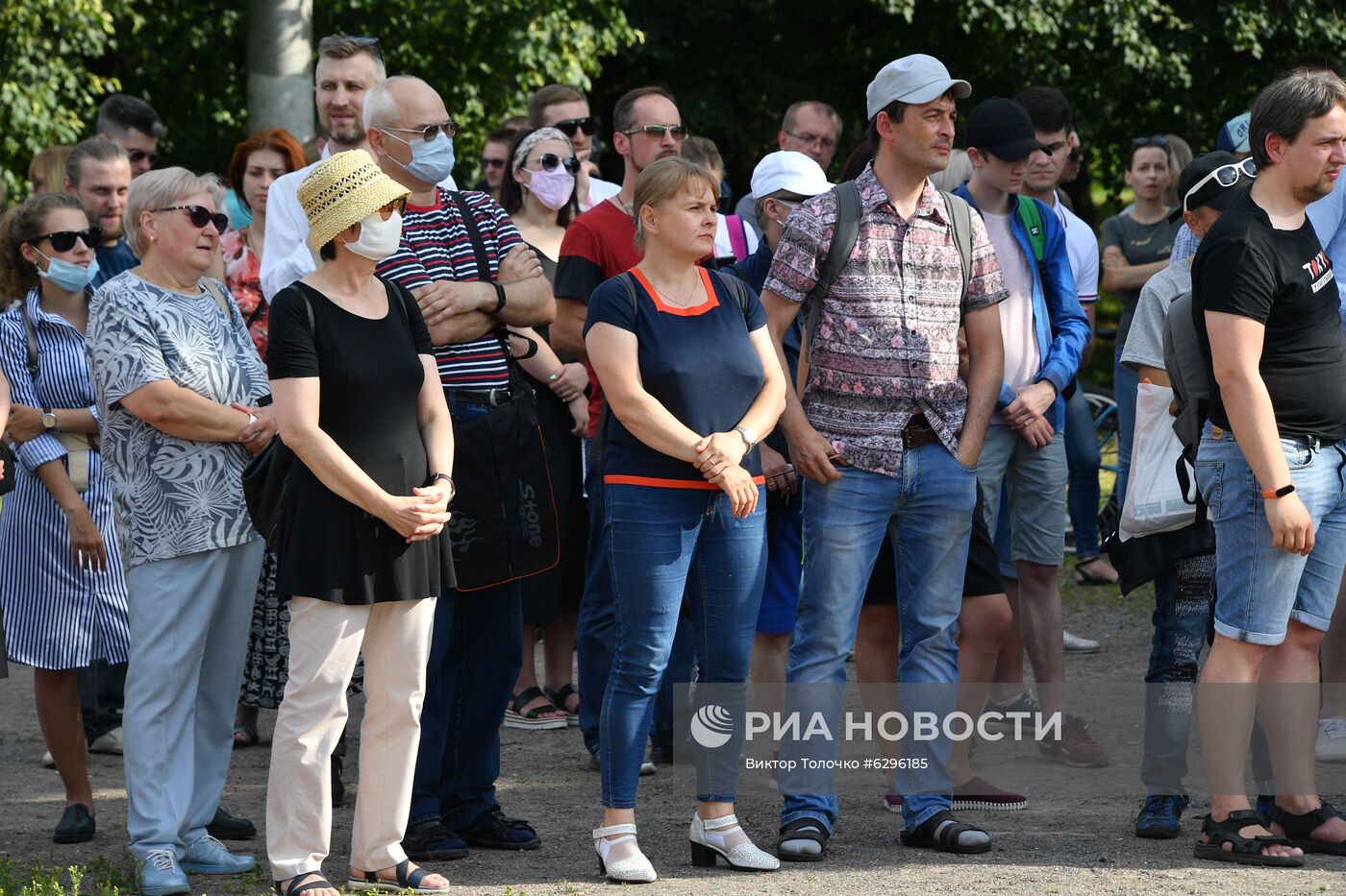 Предвыборный пикет кандидата в президенты Белоруссии А. Дмитриева