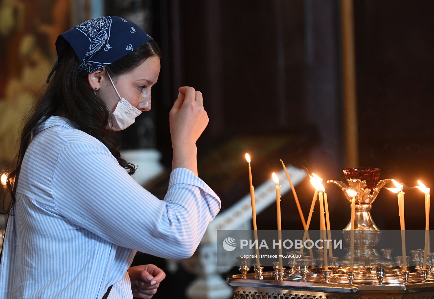 Патриаршее богослужение в храме Христа Спасителя 