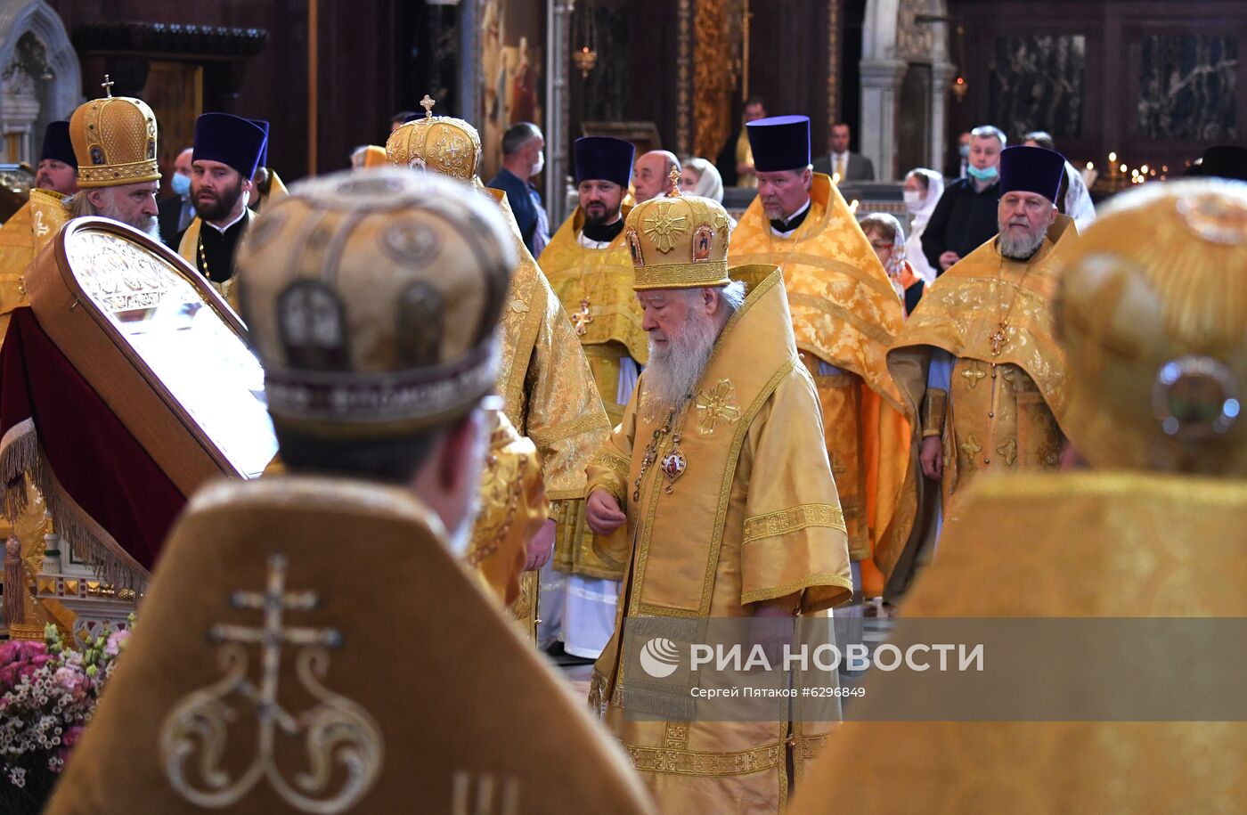 Патриаршее богослужение в храме Христа Спасителя 