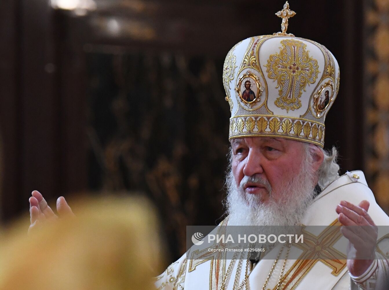 Патриаршее богослужение в храме Христа Спасителя 