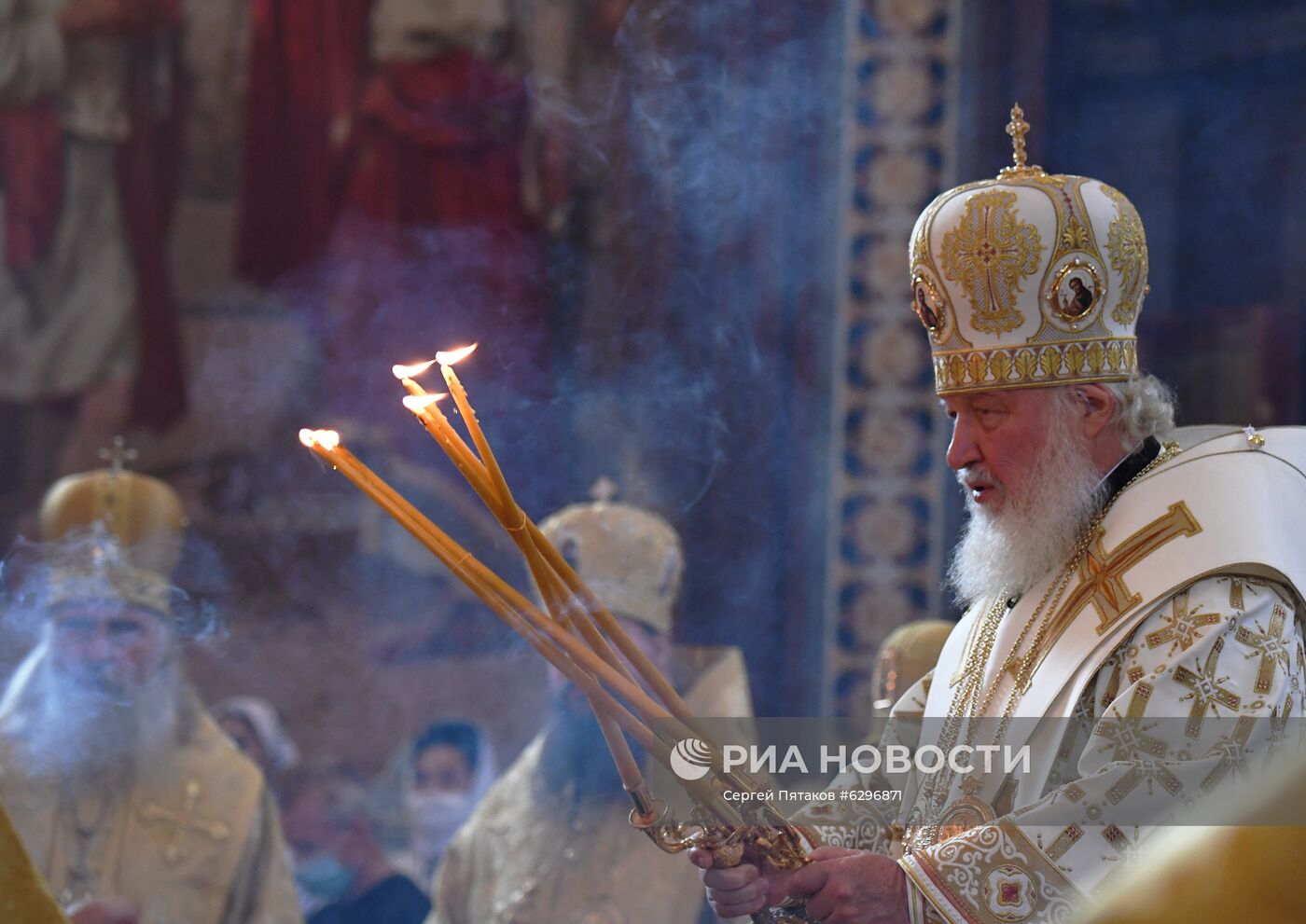 Патриаршее богослужение в храме Христа Спасителя 