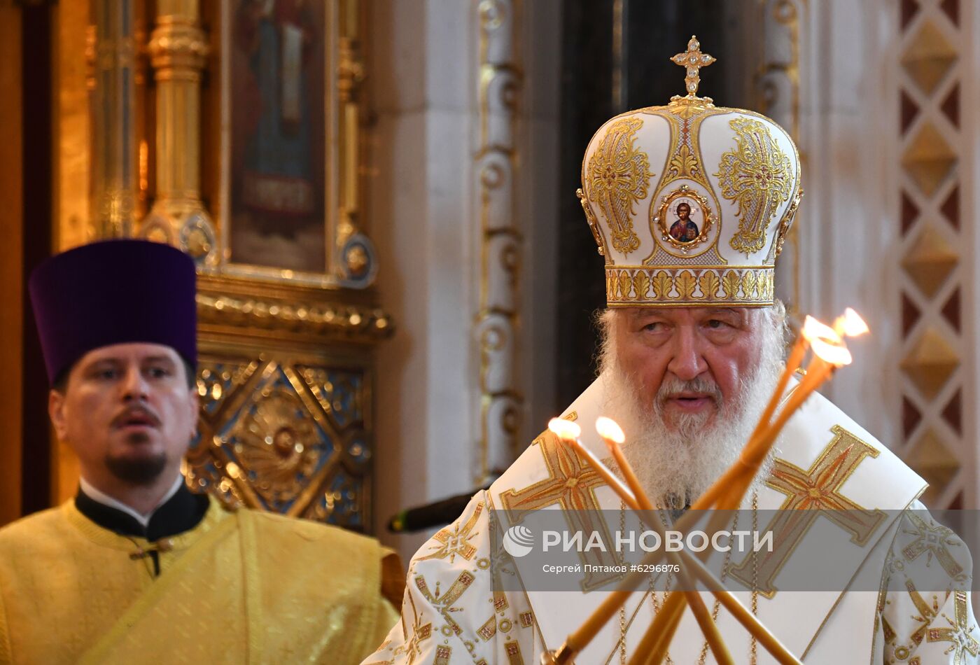 Патриаршее богослужение в храме Христа Спасителя 