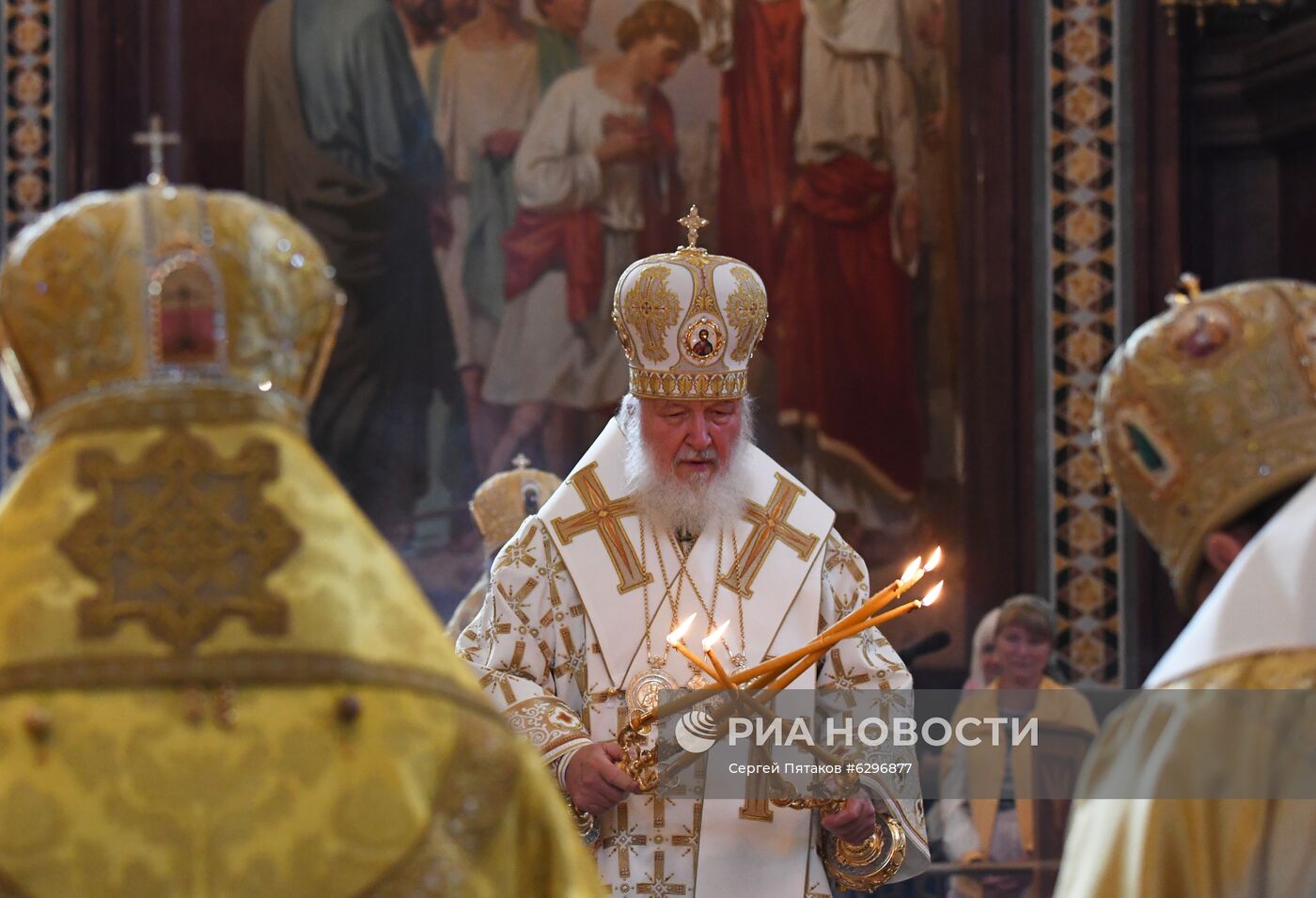 Патриаршее богослужение в храме Христа Спасителя 