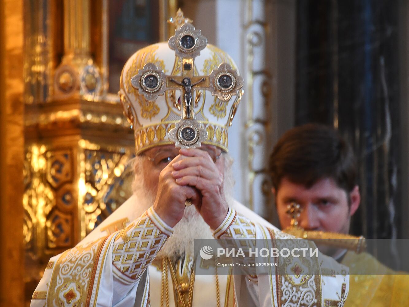 Патриаршее богослужение в храме Христа Спасителя 