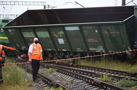 Два электровоза столкнулись в Санкт-Петербурге