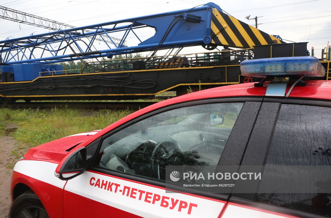 Два электровоза столкнулись в Санкт-Петербурге