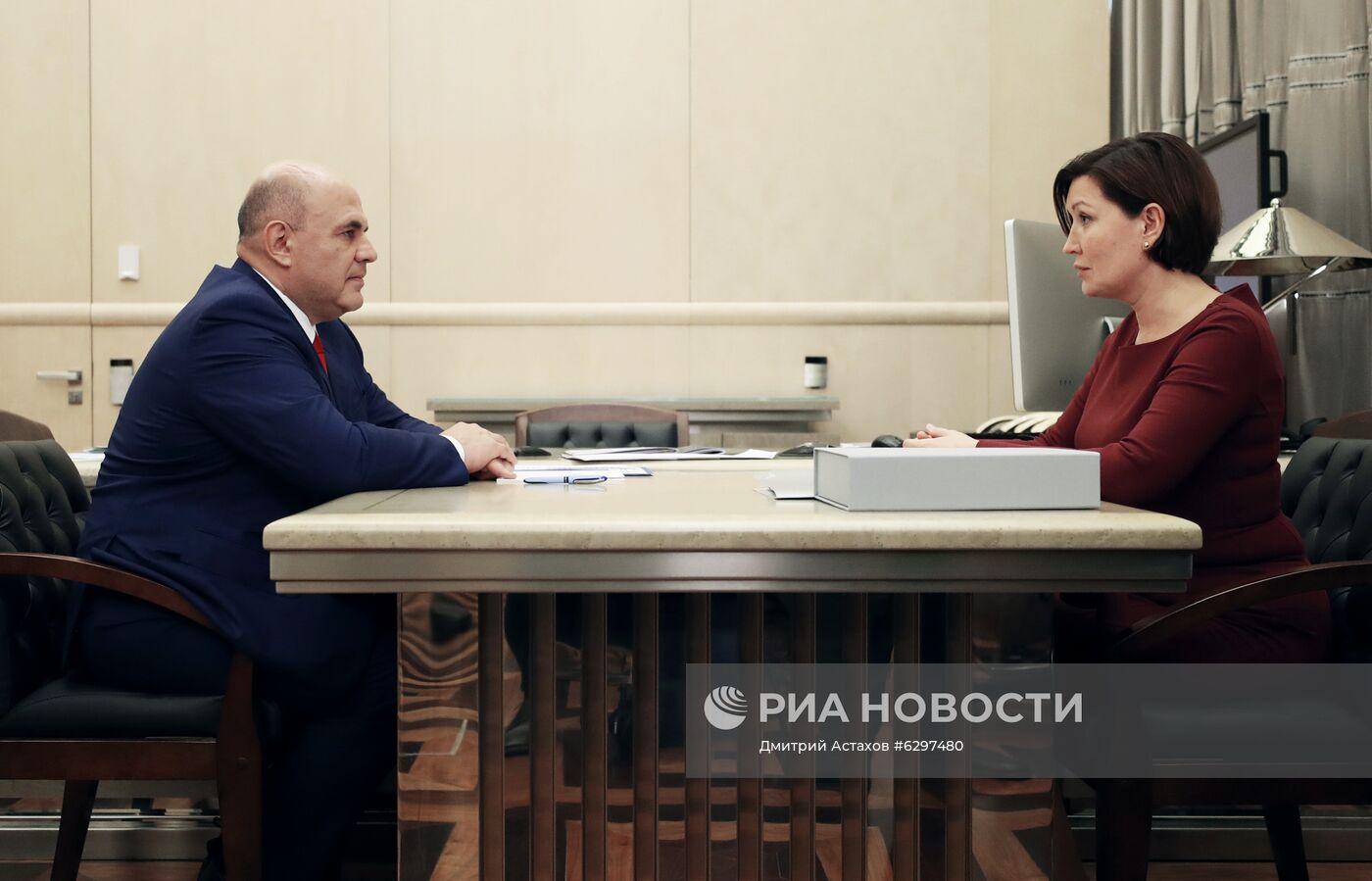 Премьер-министр РФ М. Мишустин встретился с главой АСИ С. Чупшевой