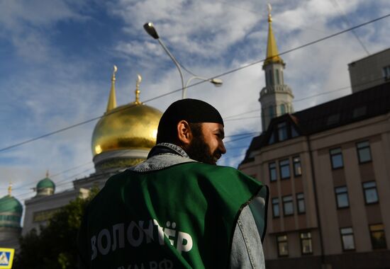 Празднование Курбан-байрама в Москве
