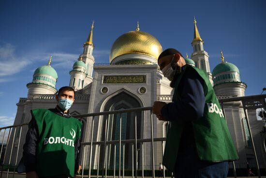 Празднование Курбан-байрама в Москве