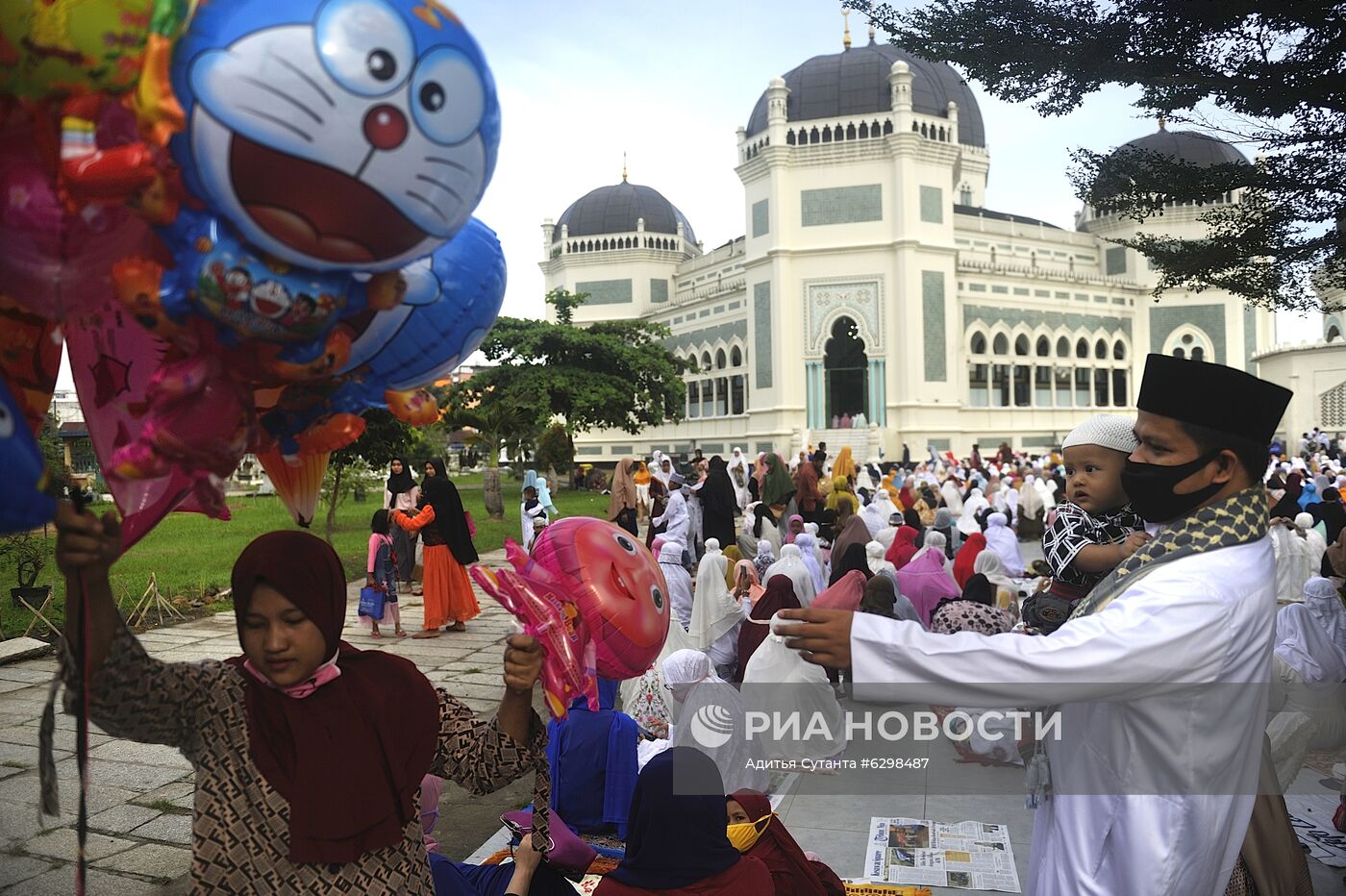 Празднование Курбан-байрама в Индонезии