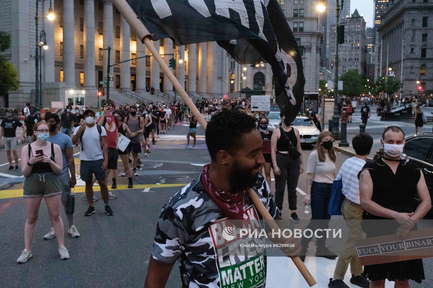 Протесты в Нью-Йорке