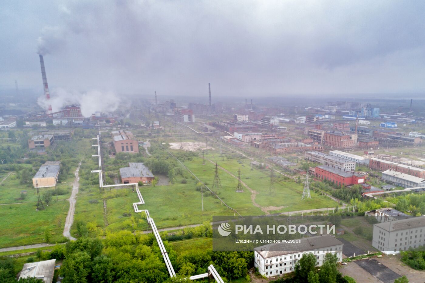 Бывший химкомбинат в Усолье-Сибирском