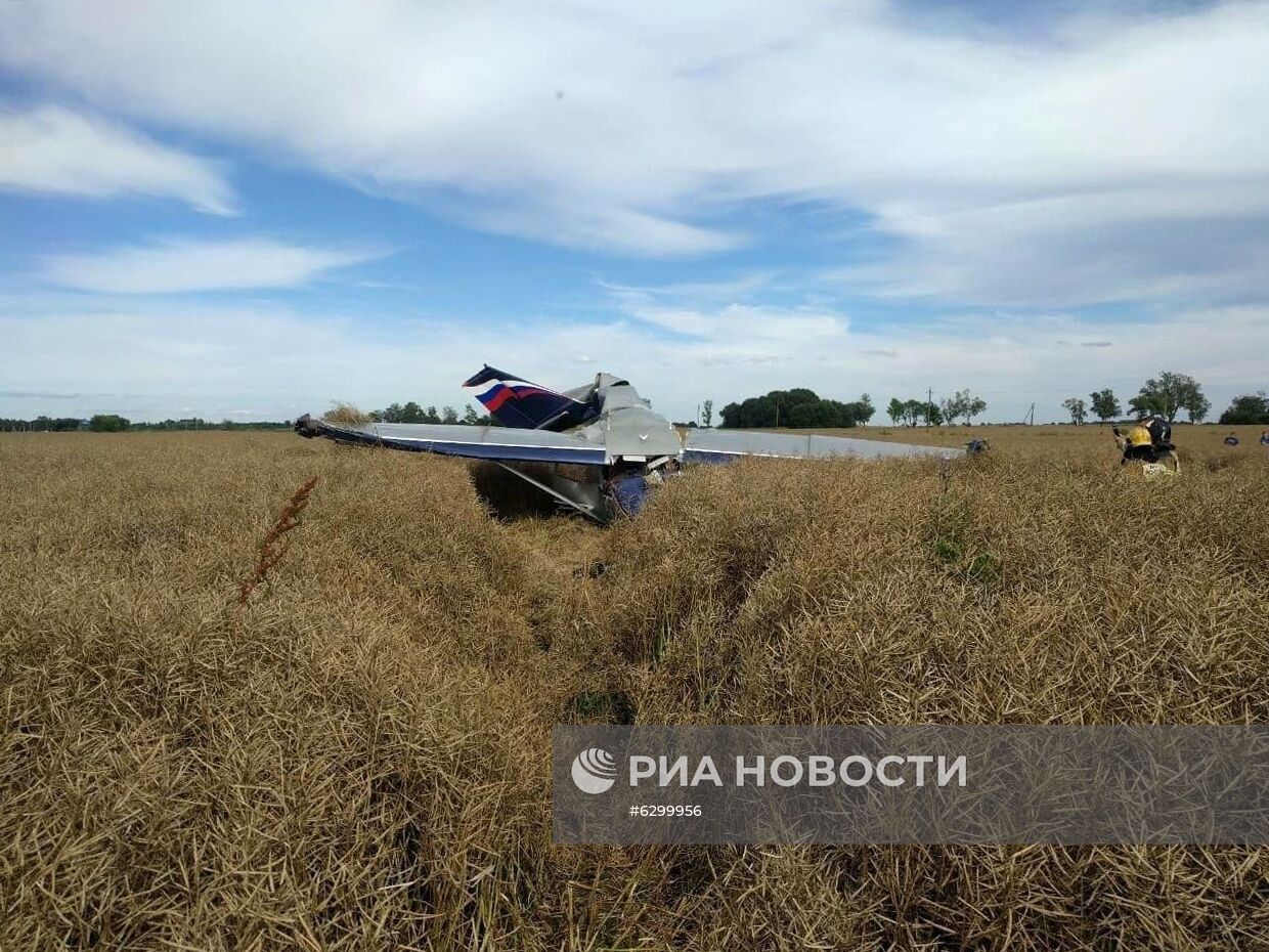 Крушение частного легкомоторного самолета в Калининградской области