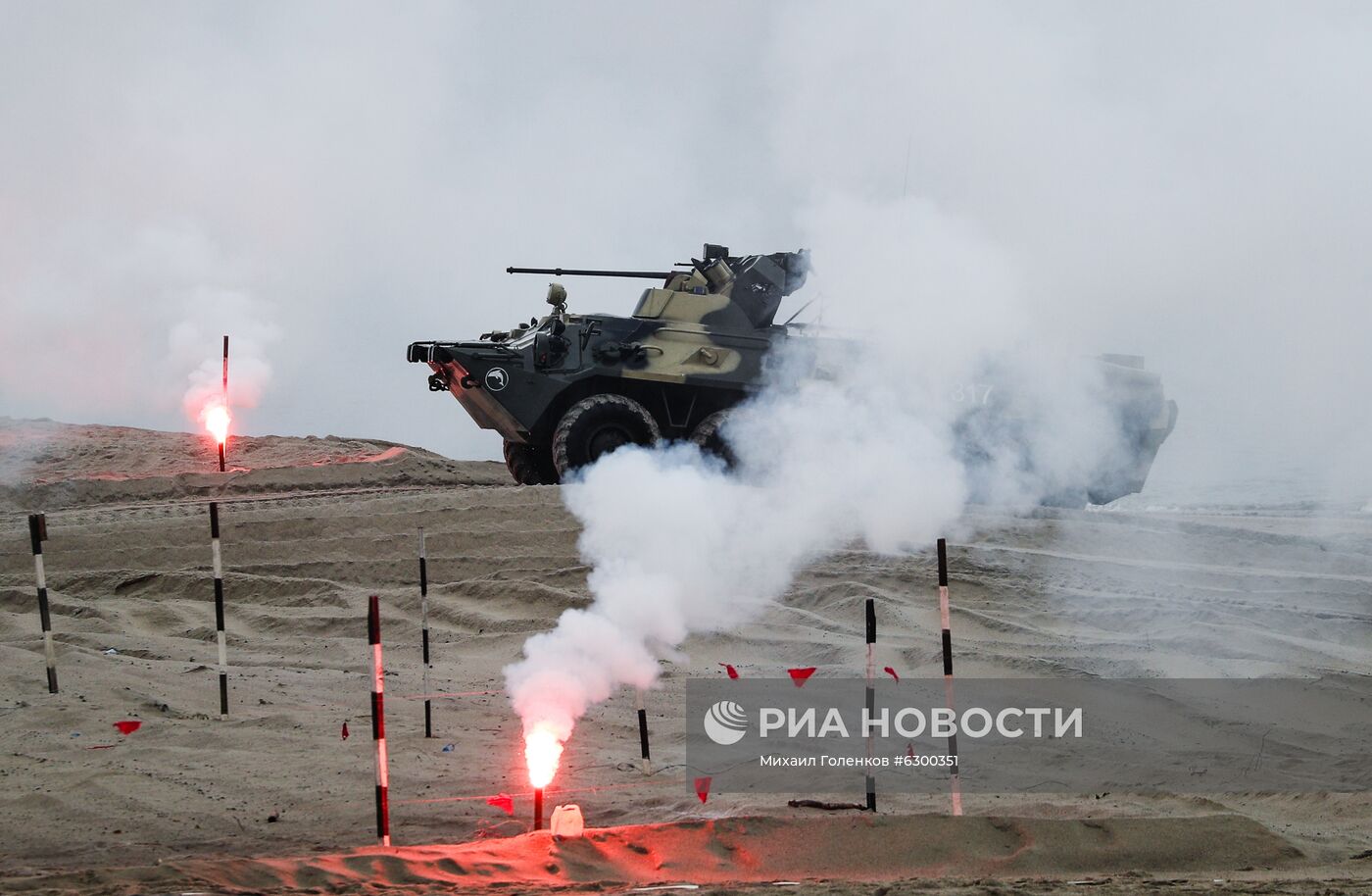 Учения Балтийского флота по высадке морского десанта на необорудованное побережье