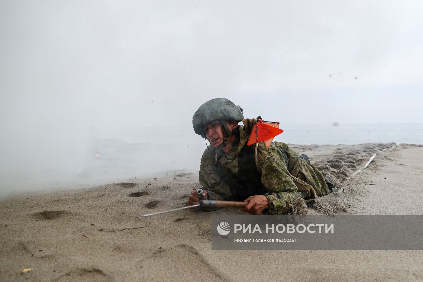 Учения Балтийского флота по высадке морского десанта на необорудованное побережье