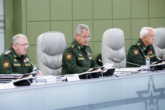 Селекторное совещание в Министерстве обороны РФ