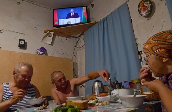 Обращение президента Белоруссии А. Лукашенко накануне президентских выборов