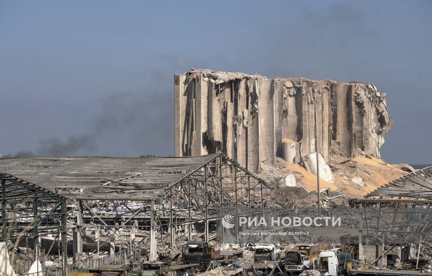 Последствия взрыва в Ливане