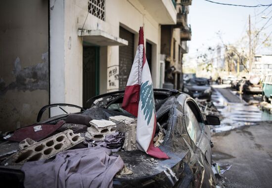 Последствия взрыва в Ливане 