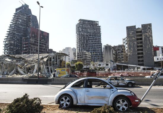 Последствия взрыва в Ливане 