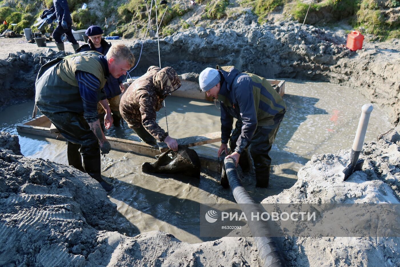 Скелет взрослого мамонта нашли на Ямале